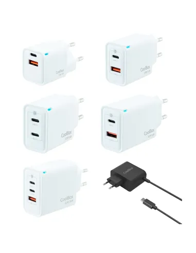 CoolBox PACK 12 CARGADORES GAN + EXPOSITOR