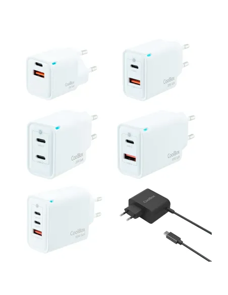 CoolBox PACK 12 CARGADORES GAN + EXPOSITOR