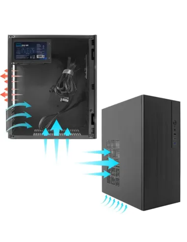 CoolBox CAJA MATX M460 USB-C 3.2 GEN1 SGCC 0.8MM SIN FTE