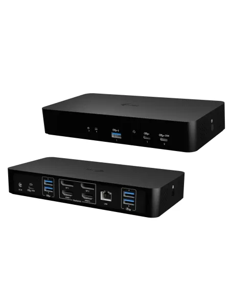 i-tec Universal Intelligent Dual Display Docking Station + Power Delivery 100W