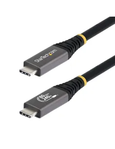 StarTech.com Cable USB4 1,5m - Cable USB-C Certificado USB-IF - 80Gbps - Cable USB Tipo C - PD de 240W - 8K120 4K240 - DP 2.1 -