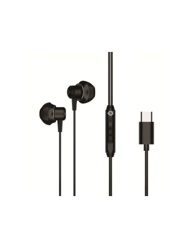 Conceptronic BRENDAN04B auricular y casco Auriculares Alámbrico Dentro de oído Llamadas Música USB Tipo C Negro