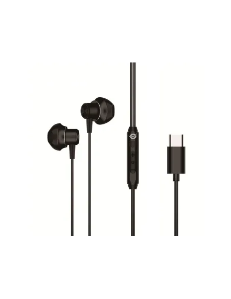 Conceptronic BRENDAN04B auricular y casco Auriculares Alámbrico Dentro de oído Llamadas Música USB Tipo C Negro