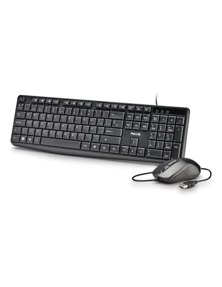 NGS COCOA KIT V2 teclado Ratón incluido Universal USB QWERTY Español Negro