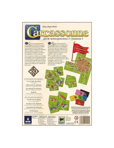 Juego de mesa devir carcassonne expansiones reunidas