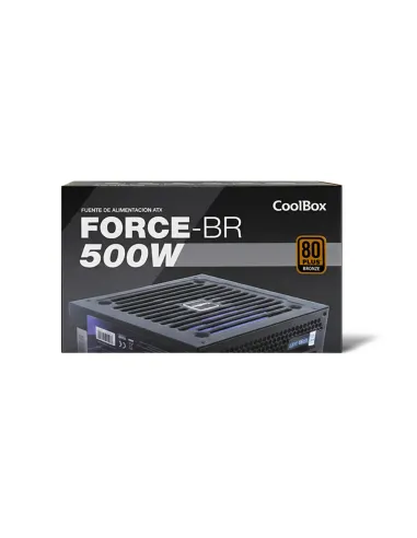 CoolBox FUENTE DE ALIMENTACION ATX FORCE-BR 500W 80+ BRONZE RETAIL (100V-240V)