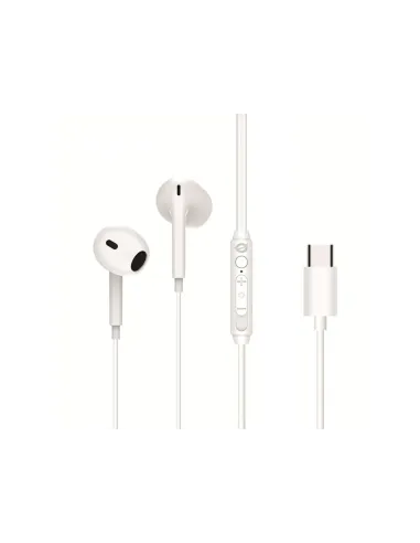Conceptronic BRENDAN02W auricular y casco Auriculares Alámbrico Dentro de oído Llamadas Música USB Tipo C Blanco