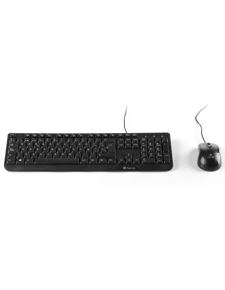 NGS Cocoa Kit, QWERTY, PT teclado Ratón incluido Universal USB Portugués Negro