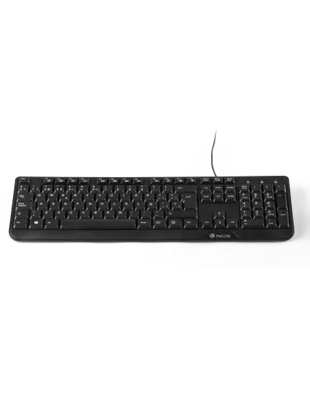 NGS Cocoa Kit, QWERTY, PT teclado Ratón incluido Universal USB Portugués Negro