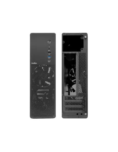 CoolBox CAJA MATX SLIM T100 USB-C 3.2 GEN1 FULL METAL S FTE + 1 VENT. 90MM
