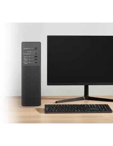 CoolBox CAJA MATX SLIM T100 USB-C 3.2 GEN1 FULL METAL S FTE + 1 VENT. 90MM