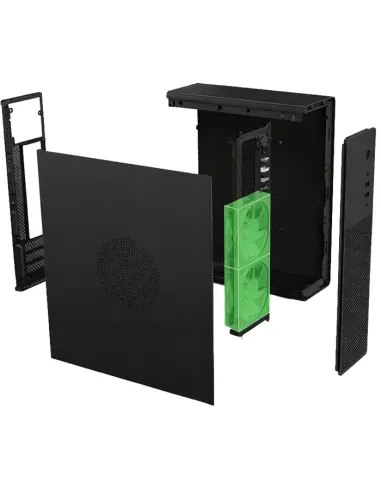 CoolBox CAJA MATX SLIM T100 USB-C 3.2 GEN1 FULL METAL S FTE + 1 VENT. 90MM