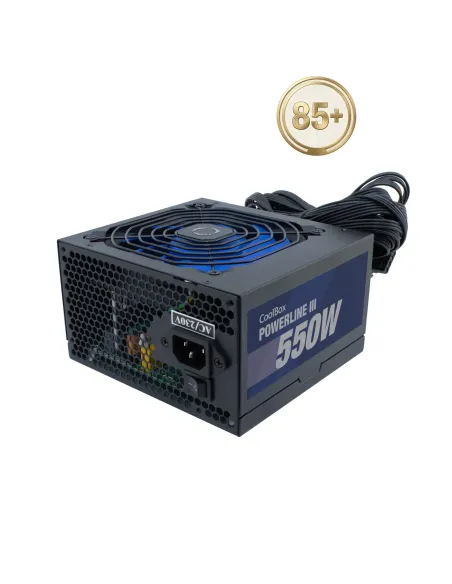 CoolBox FUENTE DE ALIMENTACION ATX POWERLINE III 550W 85%EFI