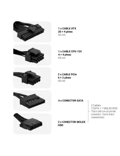 CoolBox FUENTE DE ALIMENTACION ATX POWERLINE III 550W 85%EFI 2