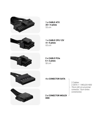 CoolBox FUENTE DE ALIMENTACION ATX POWERLINE III 550W 85%EFI
