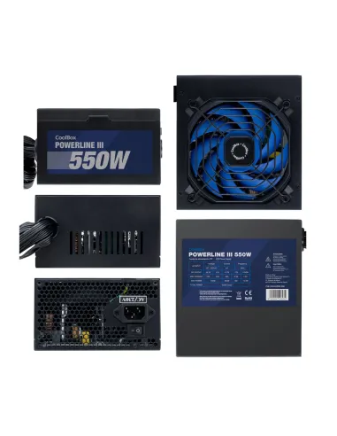 CoolBox FUENTE DE ALIMENTACION ATX POWERLINE III 550W 85%EFI