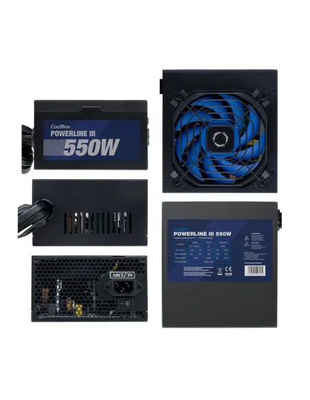 CoolBox FUENTE DE ALIMENTACION ATX POWERLINE III 550W 85%EFI