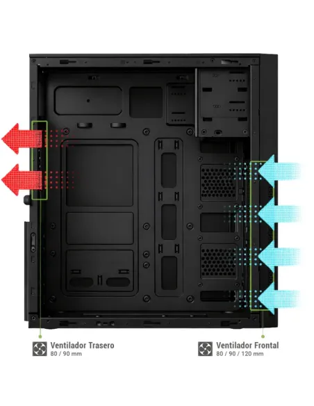 CoolBox CAJA ATX A780 USB-C 3.2 GEN1 FTE.500W FORCE BR-500 80+BRONCE