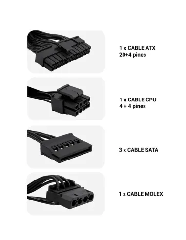 CoolBox FUENTE DE ALIMENTACION SFX BLACK550 GR-S 550W NEGRA