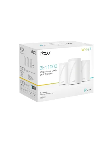 TP-Link Deco BE65 Tribanda (2.4 GHz   5 GHz   6 GHz) Wi-Fi 7 (802.11be) Blanco 4 Interno