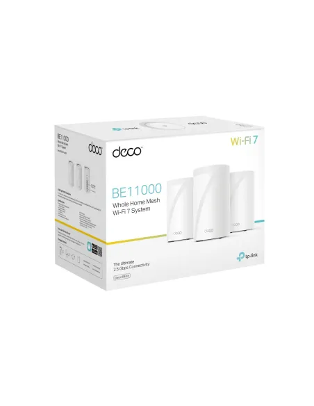 TP-Link Deco BE65 Tribanda (2.4 GHz   5 GHz   6 GHz) Wi-Fi 7 (802.11be) Blanco 4 Interno