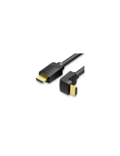 Cable HDMI 2.0 4K Acodado Vention AARBF/ HDMI Macho - HDMI Macho/ 1m/ Negro