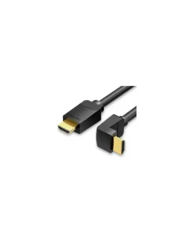 Cable HDMI 2.0 4K Acodado Vention AARBF/ HDMI Macho - HDMI Macho/ 1m/ Negro