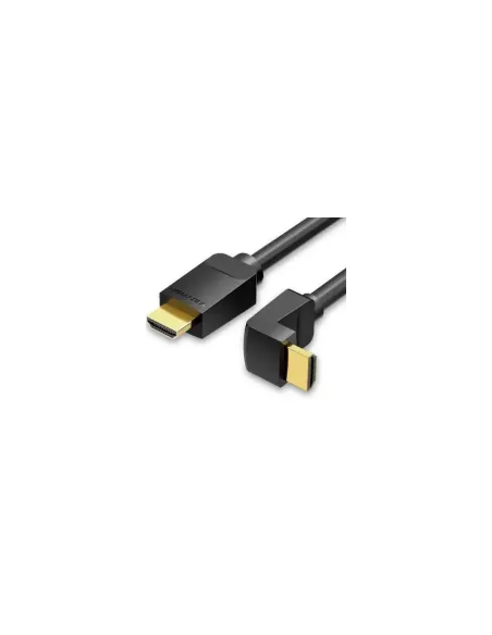 Cable HDMI 2.0 4K Acodado Vention AARBF/ HDMI Macho - HDMI Macho/ 1m/ Negro