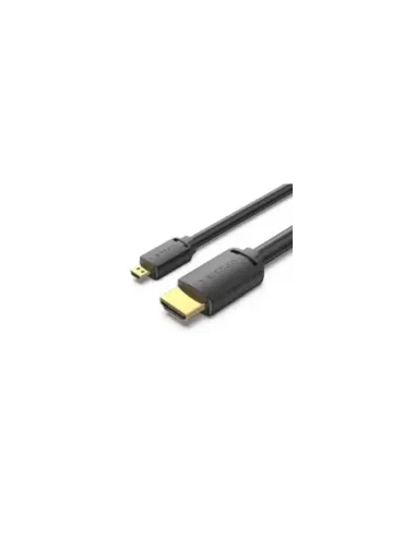 Cable Micro HDMI 2.0 4K Vention AGIBF/ HDMI Macho - Micro HDMI Macho/ 1m/ Negro