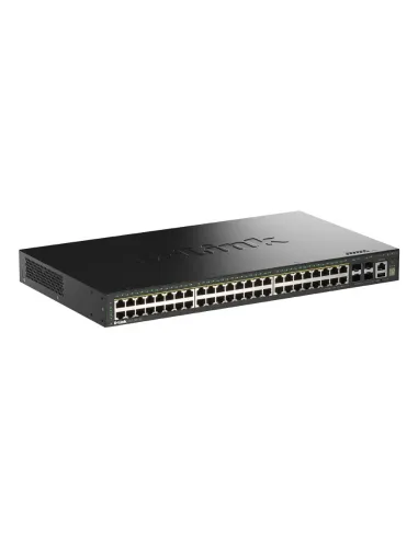 D-Link DGS-1530-52P E switch Gestionado L2 Gigabit Ethernet (10 100 1000) Energía sobre Ethernet (PoE) Negro