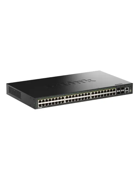 D-Link DGS-1530-52P E switch Gestionado L2 Gigabit Ethernet (10 100 1000) Energía sobre Ethernet (PoE) Negro