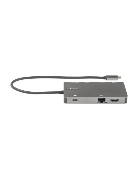 StarTech.com Adaptador Multipuertos USB C - Docking Station de Viajes HDMI 4K 30Hz o VGA - Hub Ladrón USB 3.0 de 5Gbps (USB-A  