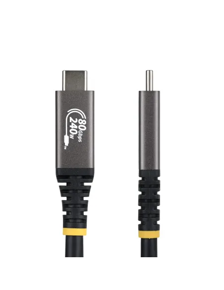 StarTech.com Cable USB4 1m - Cable USB-C Certificado USB-IF - 80Gbps - Cable USB Tipo C - PD de 240W - 8K120 4K240 - DP 2.1 -