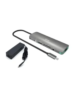 i-tec USB-C Metal Nano Docking Station 4K HDMI LAN with Power Delivery 100W + Universal Charger 100W