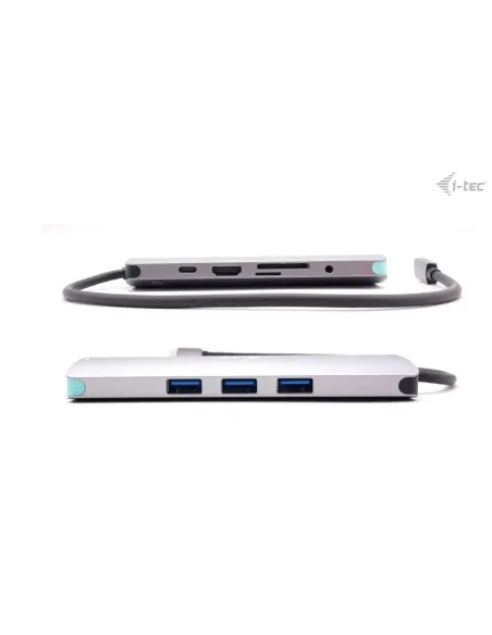 i-tec USB-C Metal Nano Docking Station 4K HDMI LAN with Power Delivery 100W + Universal Charger 100W