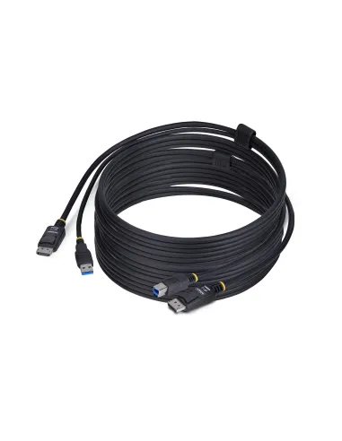 StarTech.com Cable KVM DisplayPort y USB 3.0 5Gbps de 3m - 4K 60Hz - Cable Combo DP 1.2 y USB para Switch Conmutador KVM