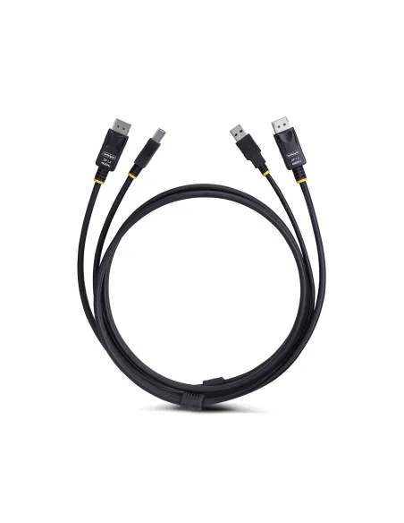 StarTech.com Cable KVM DisplayPort y USB 3.0 5Gbps de 3m - 4K 60Hz - Cable Combo DP 1.2 y USB para Switch Conmutador KVM