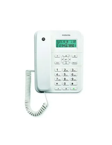 Motorola CT202 Teléfono analógico Identificador de llamadas Blanco