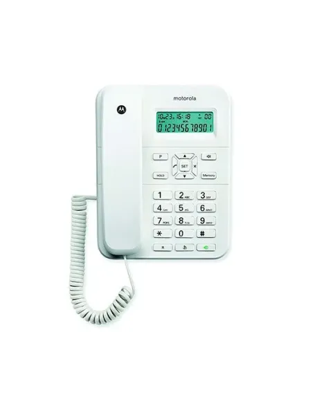Motorola CT202 Teléfono analógico Identificador de llamadas Blanco