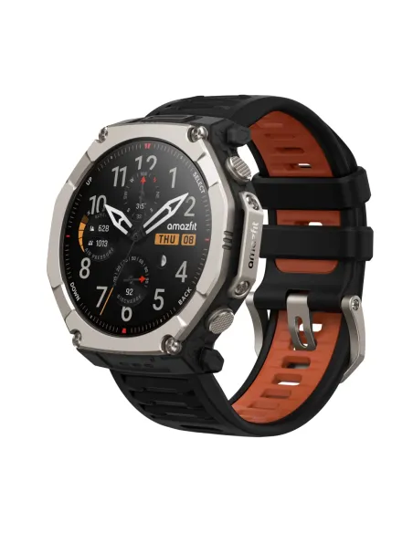 Amazfit T-Rex Ultra 2 129,5 cm (51") AMOLED 51 mm Digital 480 x 480 Pixeles Pantalla táctil Titanio Wifi GPS (satélite)