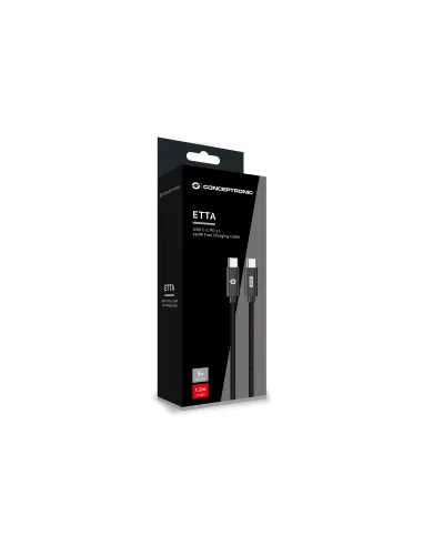 Conceptronic ETTA03B12 cable USB USB 2.0 1,2 m USB C 0,48 Gbit s 240 W Negro