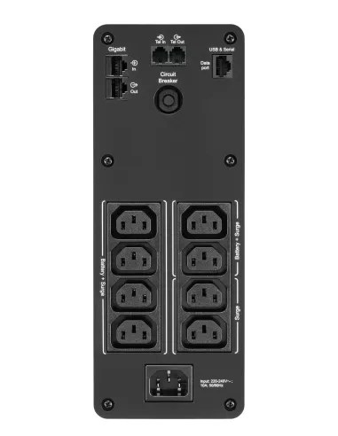 APC BACK UPS PRO BR 1200VA sistema de alimentación ininterrumpida (UPS) Línea interactiva 1,2 kVA 720 W 8 salidas AC