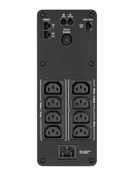 APC BACK UPS PRO BR 1200VA sistema de alimentación ininterrumpida (UPS) Línea interactiva 1,2 kVA 720 W 8 salidas AC