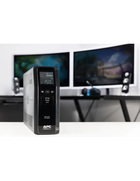 APC BACK UPS PRO BR 1200VA sistema de alimentación ininterrumpida (UPS) Línea interactiva 1,2 kVA 720 W 8 salidas AC