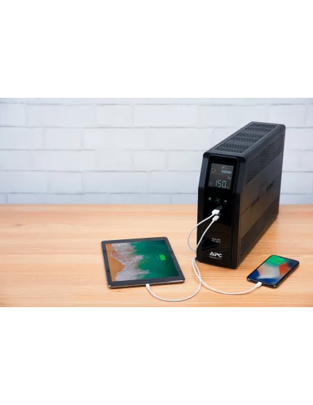 APC BACK UPS PRO BR 1200VA sistema de alimentación ininterrumpida (UPS) Línea interactiva 1,2 kVA 720 W 8 salidas AC
