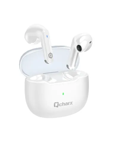 Auriculares qcharx harmony auricular tws bluetooth 5.3 blanco