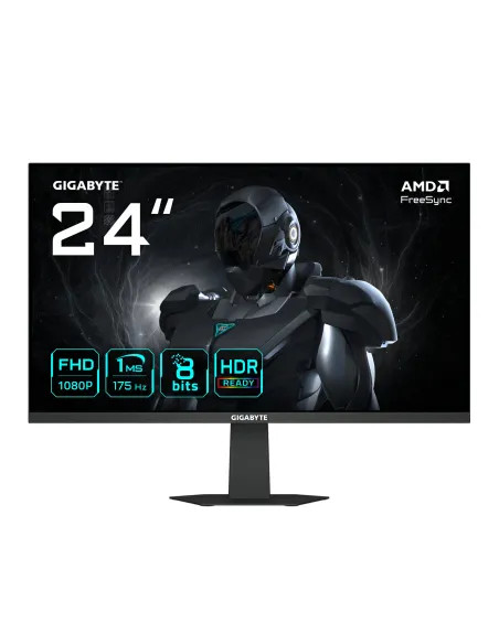 GIGABYTE GS24F14A Monitor Gaming 24” FHD - 1920 x 1080, 175Hz, 1ms, 400 cd m², FreeSync, HDR Ready, HDMI 2.0, DisplayPort 1.4