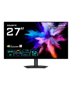 GIGABYTE GO27Q24G Monitor Gaming OLED 27” 2K QHD - 2560 x 1440, 240Hz, 0.03ms, 275 cd m², FreeSync Premium, G-Sync Compatible,