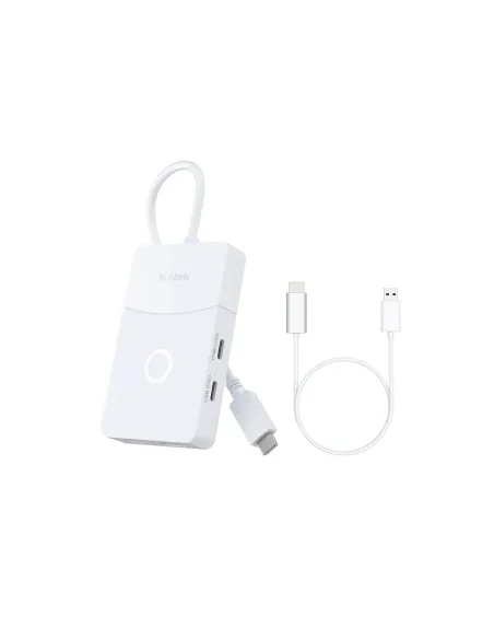 D-Link DUP-501 hub de interfaz USB 3.2 Gen 1 (3.1 Gen 1) Type-C 5000 Mbit s Blanco