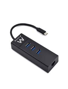 Ewent EW1141 base para portátil y replicador de puertos USB 3.2 Gen 1 (3.1 Gen 1) Type-C Negro 2